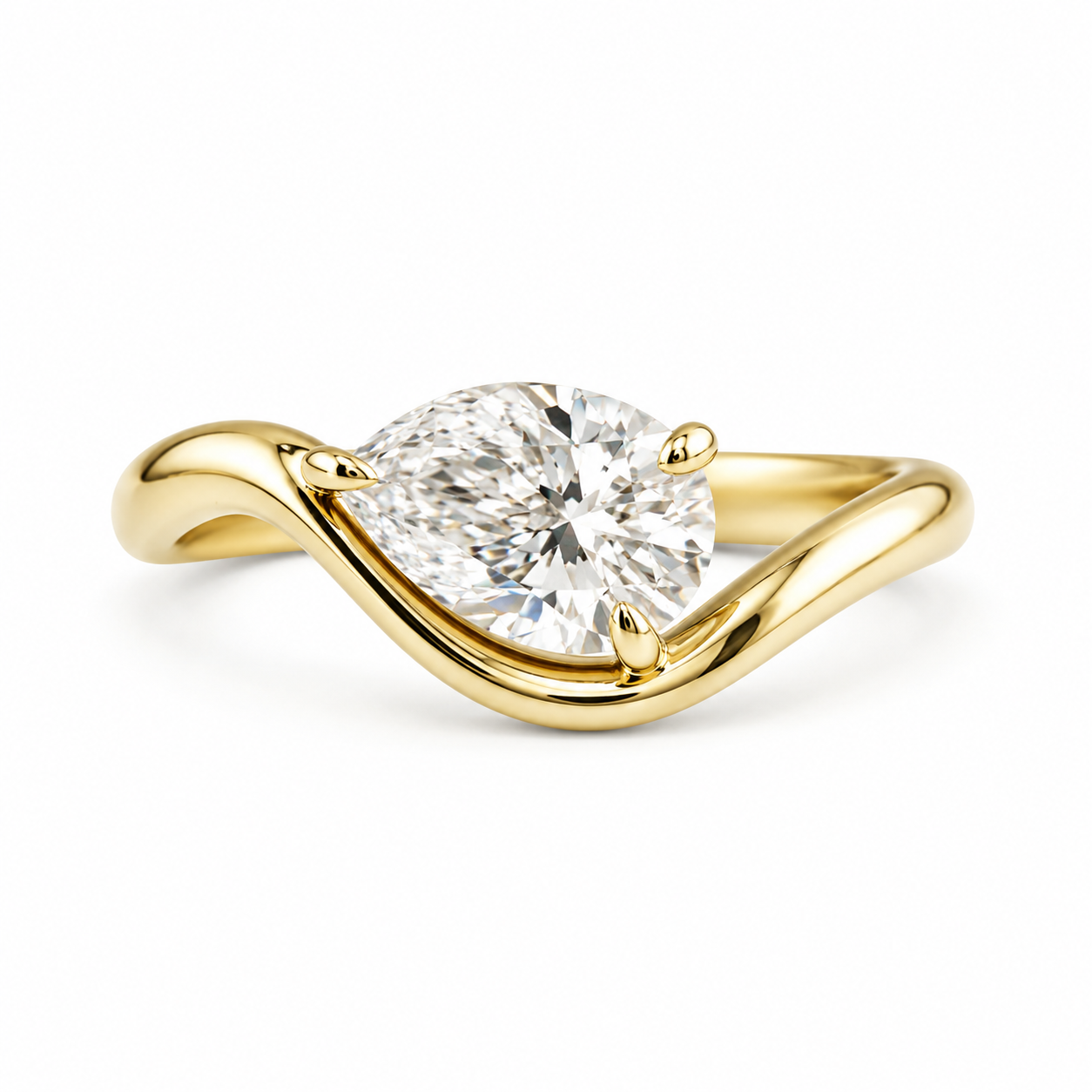 The Pinky Ring - Lab Diamond in 10K Solid Gold