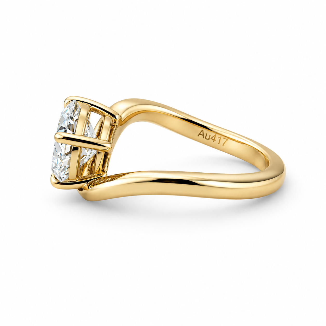 The Pinky Ring - Lab Diamond in 10K Solid Gold
