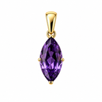 Delia Marquise Bezel Pendant