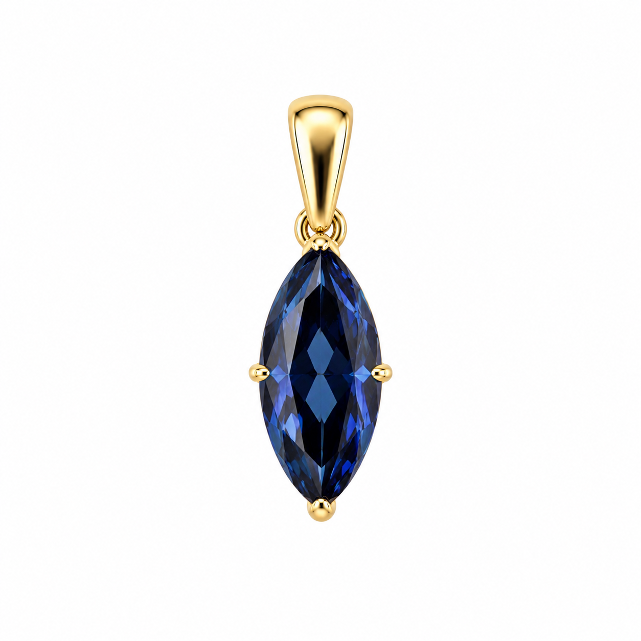 Delia Marquise Bezel Pendant