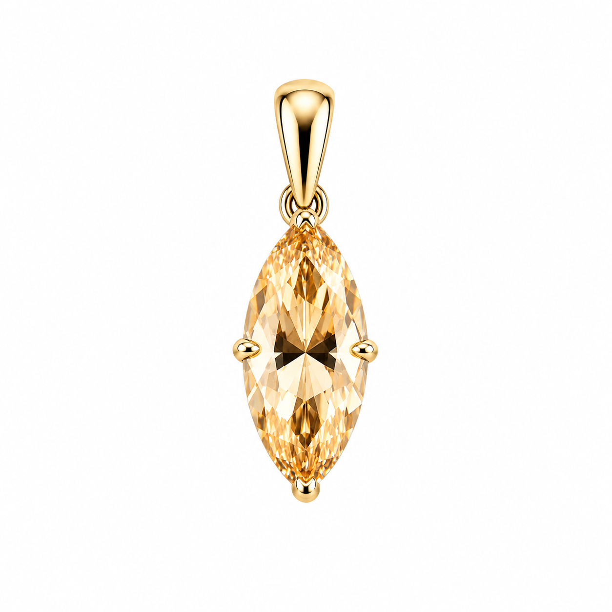 Delia Marquise Bezel Pendant